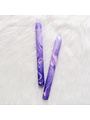 Marble Candle 2 pcs. Lovely Lilac