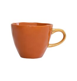 UNC Guten Morgen Tasse Kaffee gebrannte Orange