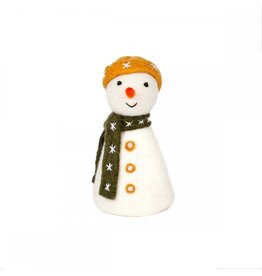 Sjaal met Verhaal Snowman Ocher Yellow