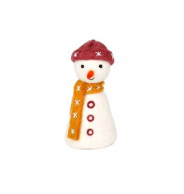 Sjaal met Verhaal Snowman Eggplant