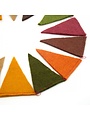 Felt Garland Flag Earth Tones