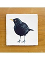 Vintage Tile Blackbird