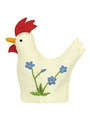 Egg Warmer Rooster Wildflower Forget-Me-Not