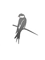 Vogelsilhouette Mini-Schwalbe