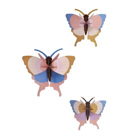 Studio ROOF Butterflies With Gold Edge, set/3