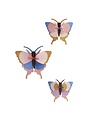 Butterflies With Gold Edge, set/3