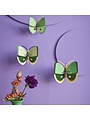 Fern Striped Butterflies, set/3