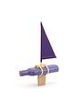 Purple Sail Bottle Boat