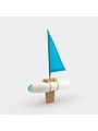 Blue Sail bottle boat