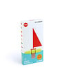 Bottle Boat Neon Orange Sail