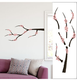 Myrte Wall sticker Pink blossom branch