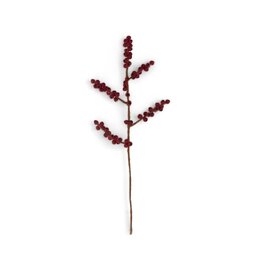 Sjaal met Verhaal Felt Branch Berry Red