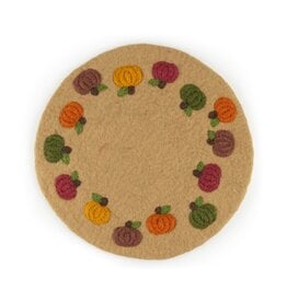 Sjaal met Verhaal Felt: Coaster 35 cm Pumpkins