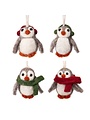 Felt Pendant Penguin Ass. 4 pcs.