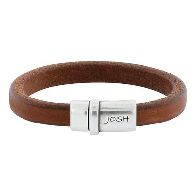 JOSH JOSH Heren Armband | Cognac 09074-BRA (Maat: 21 cm)