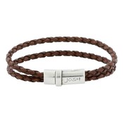 JOSH JOSH Armband Heren | Brown 09133-BRA (Maat: 21 cm)