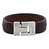 JOSH JOSH Armband Heren Brown 24536-BRA (Maat: 21 cm)