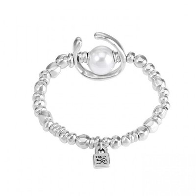 UNOde50 UNOde50 Armband | ANOTHER ROUND | Parel |  PUL1358BPLMTL