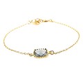 LILLY LILLY Armband | Square Crystal | Verguld | Grey