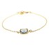 LILLY LILLY Armband | Square Crystal | Verguld | Grey