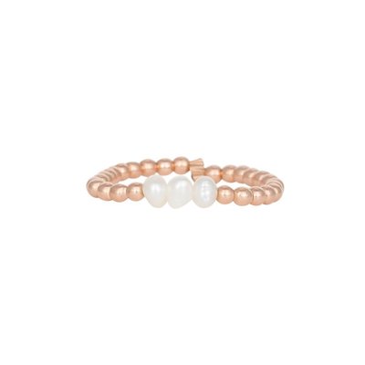 MIAB Jewels MIAB Ring | Rosé Goud | Parel | 14K Gold Filled