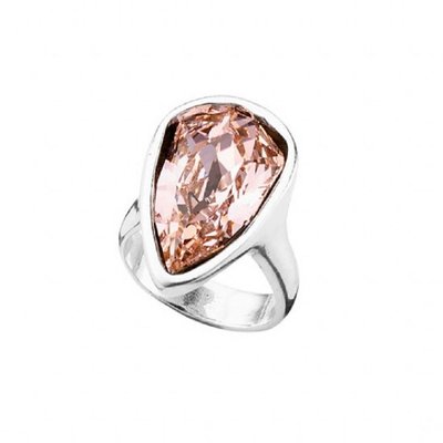 UNOde50 UNOde50 Ring | STRUT | Zilver | Kristal | Pink | FW18 | ANI0578RSAMTL