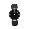 KAPTEN & SON KAPTEN & SON Horloge | CAMPUS | ALL BLACK VINTAGE LEATHER