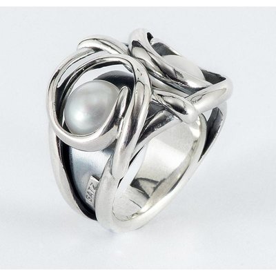 GATZ GATZ Ring | OWL | Zilver | Parel | 1406