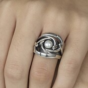 GATZ GATZ Ring | TYPHOON | Zilver | Parel | 1507
