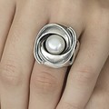 GATZ GATZ Ring | ORCHIDEE | Zilver | Parel