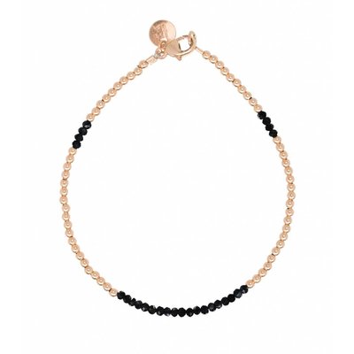 MIAB Jewels MIAB Armband | Rosé Goud | Black | 14k Gold Filled