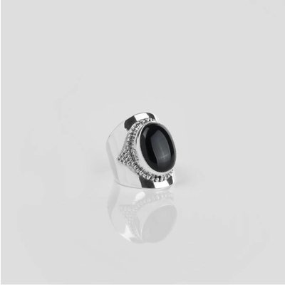 YMALA YMALA Ring | 925 Zilver | ONYX edelsteen | YM-0001