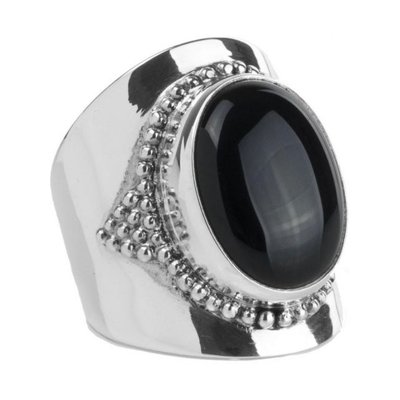 YMALA YMALA Ring | 925 Zilver | ONYX edelsteen | YM-0001
