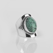 YMALA YMALA Ring | 925 Zilver | Turkoois edelsteen | YM-0004