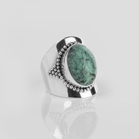 YMALA YMALA Ring | 925 Zilver | Turkoois edelsteen