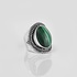 YMALA YMALA Ring | 925 Zilver | Malachiet edelsteen | YM-0007