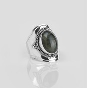 YMALA YMALA Ring | 925 Zilver | Labradoriet edelsteen | YM-0008