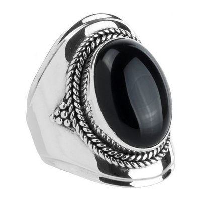 YMALA YMALA Ring | 925 Zilver | ONYX edelsteen | YM-0009