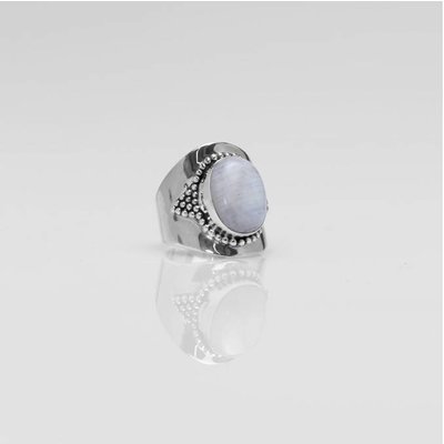 YMALA YMALA Ring | 925 Zilver | Maansteen edelsteen | YM-0025
