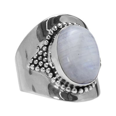 YMALA YMALA Ring | 925 Zilver | Maansteen edelsteen | YM-0025