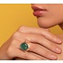 UNOde50 UNOde50 Ring | ORION | Zilver | Kristal | Green | SS19 | ANI0587VRDMTL