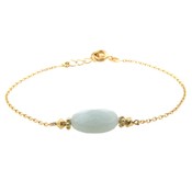 LILLY LILLY Armband | Precious Oval | Verguld | Amazoniet