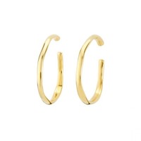 UNOde50 UNOde50  Oorbellen | OHMMM | VERGULD | Ovale Creolen