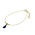 BLINCKSTAR BLINCKSTAR Armband | Goldfilled | Wit | Blauw Kwastje