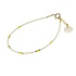 BLINCKSTAR BLINCKSTAR Armband | Goldfilled | Wit | Geel | 1901A63