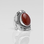 YMALA YMALA Ring | 925 Zilver | RED JASPIS  edelsteen | YM-0027