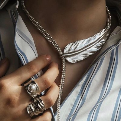 UNOde50 UNOde50  Ketting | FEATHER | VEER | COL1306MTL0000U