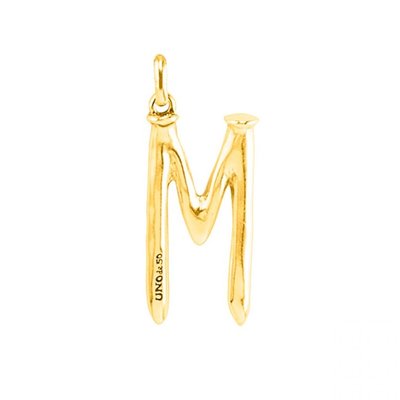 UNOde50 UNOde50 Bedeltje | Letter M | BIG | VERGULD | CHA0013ORO0000U