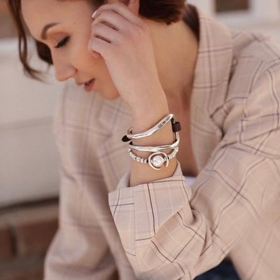 UNOde50 UNOde50 Armband | ANOTHER ROUND | Parel |  PUL1358BPLMTL