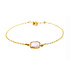 LILLY LILLY Armband | Square Crystal | Verguld | Pink